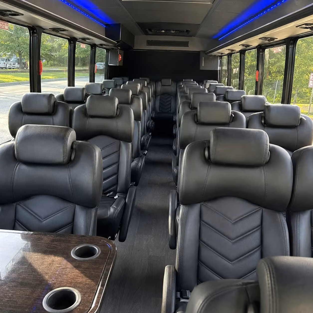 25 passenger minibus interior