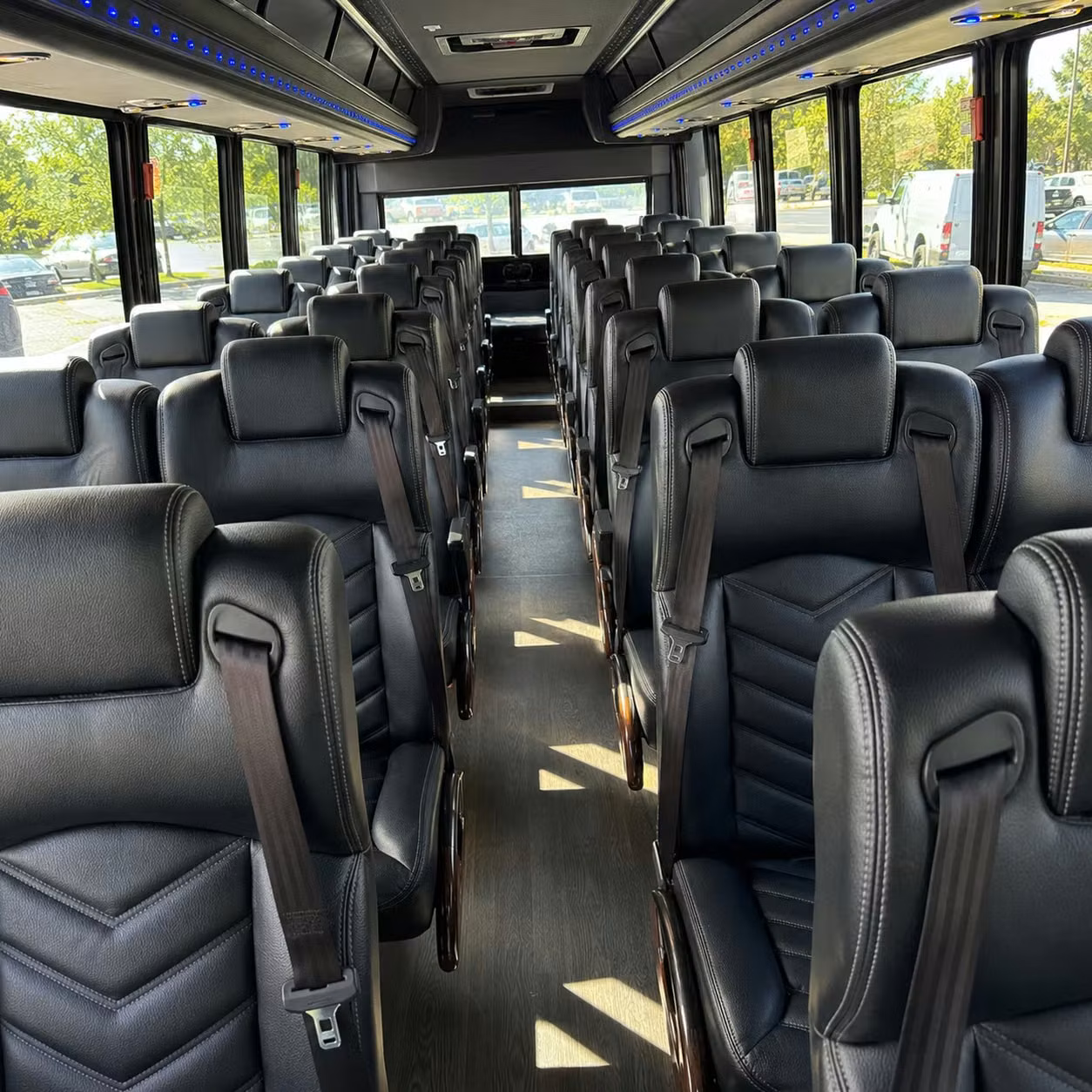 30 passenger minibus inside
