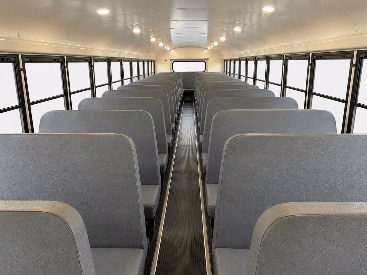 school bus inside