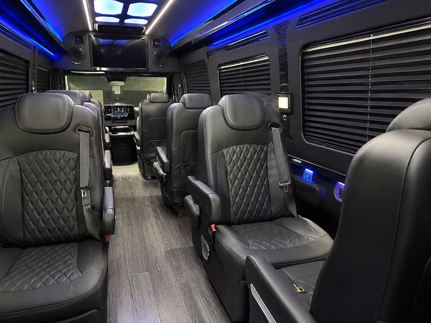 sprinter van with driver inside